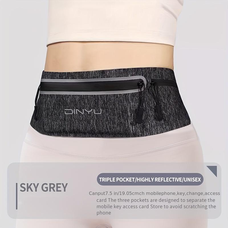 Reflective Running Waist Bag, Lightweight Phone Pouch for Women & Men, Multi-Functional Fitness Belt for Night & Morning Jogging