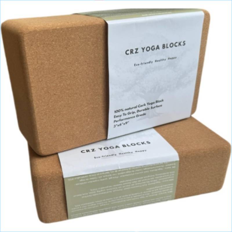 Yoga Brick Highdensity Cork Yoga Block For Stretching And Flexibility Practice