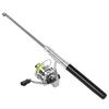 Portable   Pen Shape Fishing Rod Pole   Retractable Fishing Rod with Reel Wheel