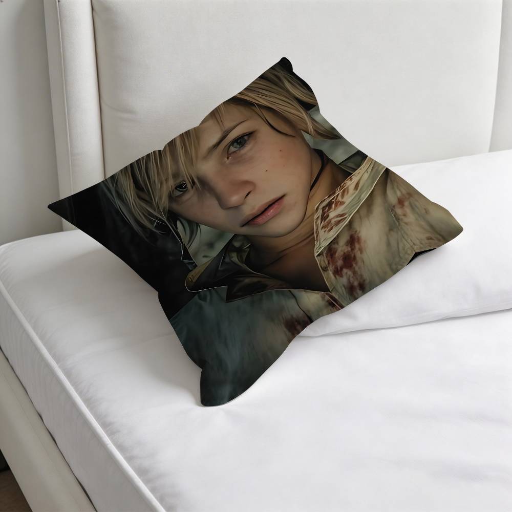 SSilent Hill HHeather Mason Square Pillow Case Soft Decorative Throw Pillow Cover for Home Sofa Bed