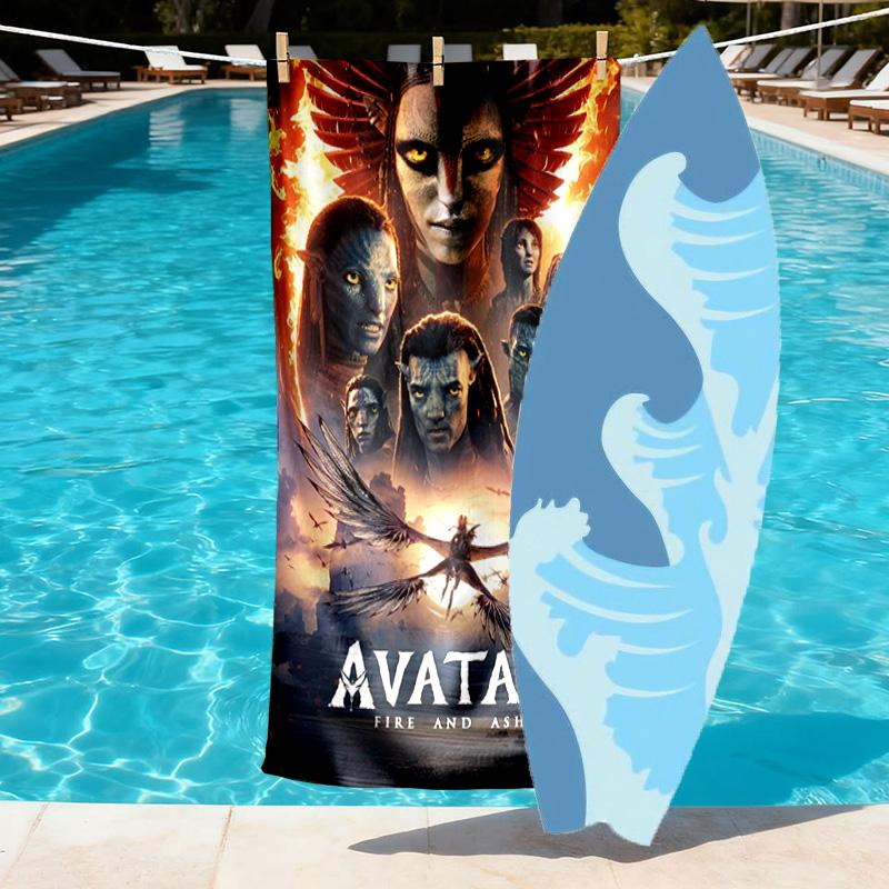 Avatar Print Beach Towel Design, Soft, Lightweight. for Home Bathroom, Spa, Pool, Yoga, Surfing, Camping, Gift for Family, Friend