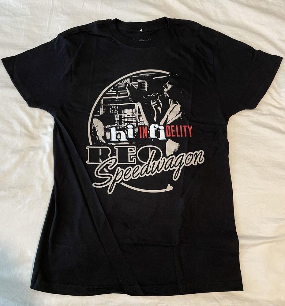 hi infidelity 1980  Reo Speedwagon band Black Shirt Unisex S5XL TR769 Unisex T-Shirt M