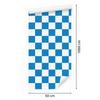 Checkerboard Wallpaper White and Blue for Living Room and Bedroom 50x1000