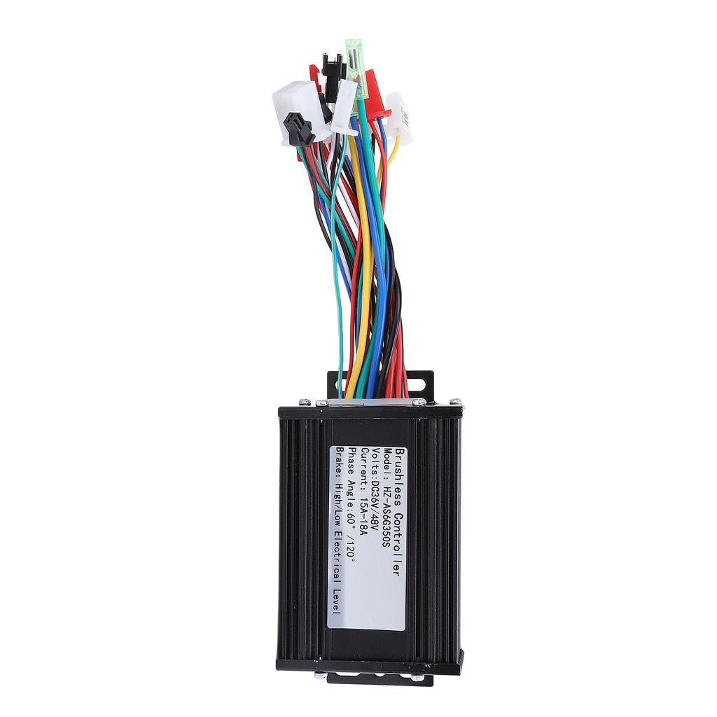 Scooter Motor Controller 36V 48V 350W Aluminium Alloy Good Heat Dissipation Brushless Motor Controller for Electric