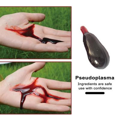 Yousheng 6/9/15/21 Pz Capsule di Sangue Finto di Halloween Facili da Pulire Oggetti di Scena per il Teatro Plasma Finto Realistico Fornitura per Halloween