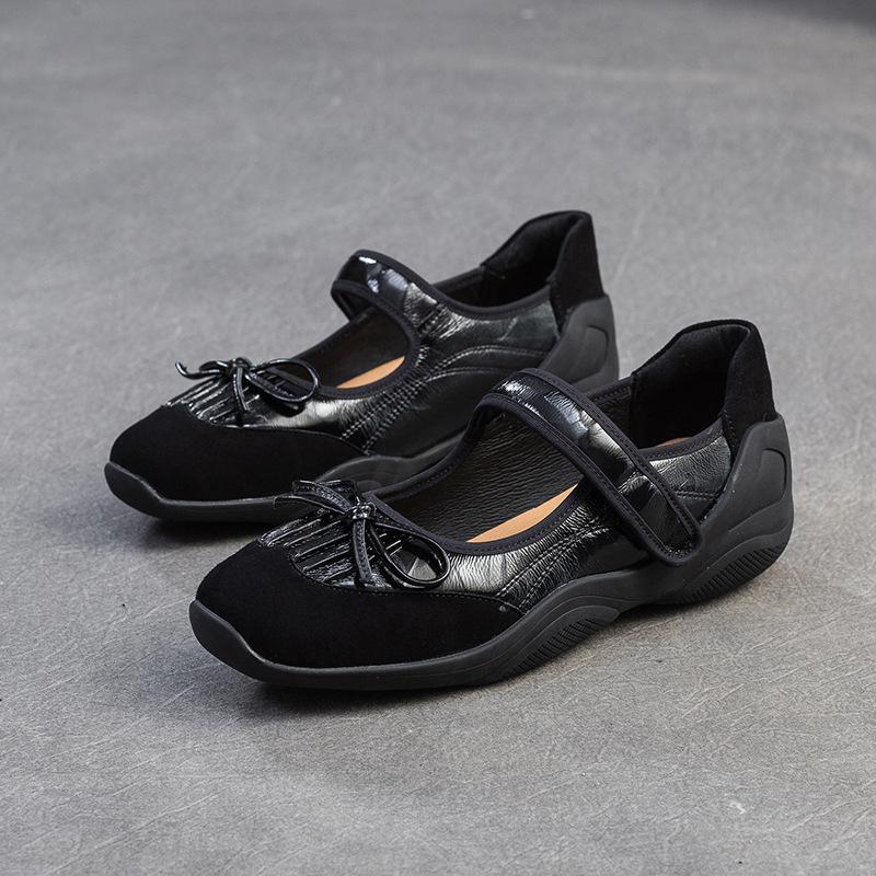 GKTINOO 2025 Spring Summer New Casual Genuine Leather Flats Soft Sole Versatile Mary Jane Sweet Women's Shoes