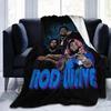 Soft Funny Throw Blanket Rod Wave Flannel American Blankets Lightweight Warm Blanket Plush
