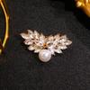 Angel Wings Rhinestone Brooch - Unisex Korean Style Corsage Pin & Clothing Accessory