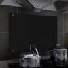 Day and Night - Day and Night Kitchen Splash Protection Black Tempered Glass 70x50 Cm