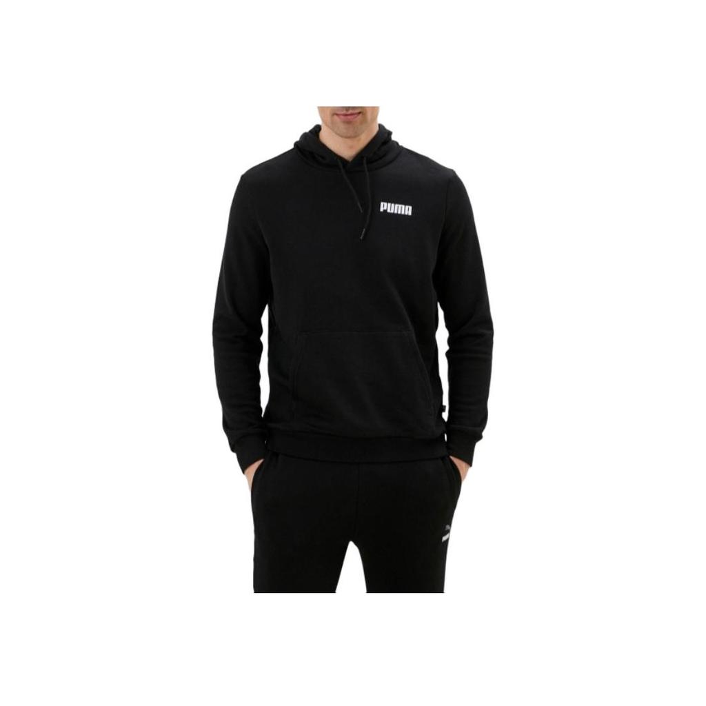 Puma Essentials Hoodie With Letter Print Men Hoodies Black 84722701