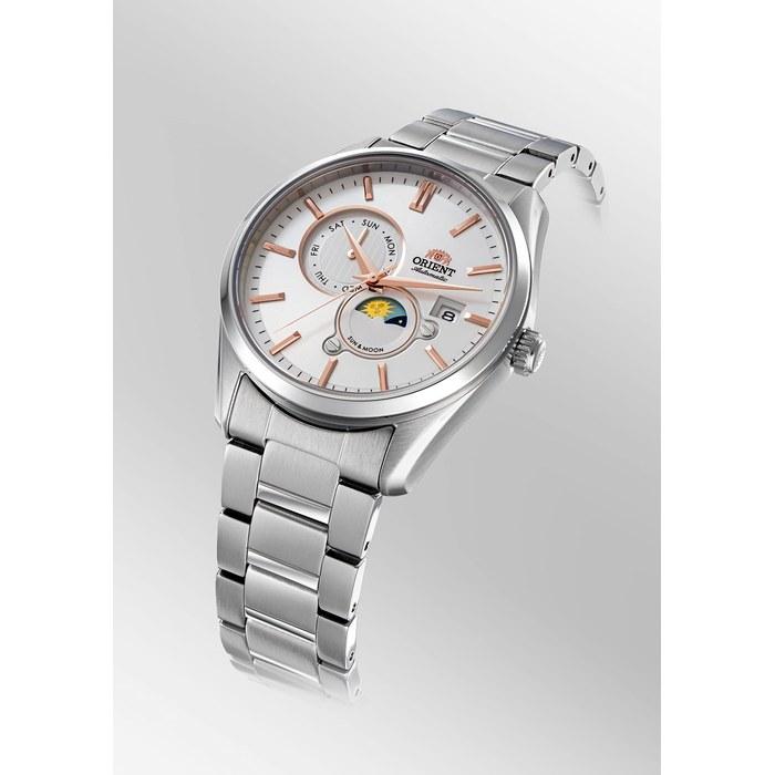 [Orient] SUN&MOON Automatik-Uhr RN-AK0301S Herren Weiß Silber