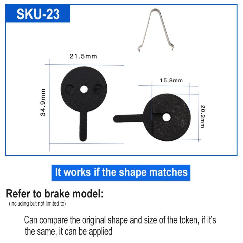 4 par Resin sykkel sykkel skive bremseklosser for SHIMANO SRAM AVID HAYES Magura Formula og scooter sykkel skive bremse