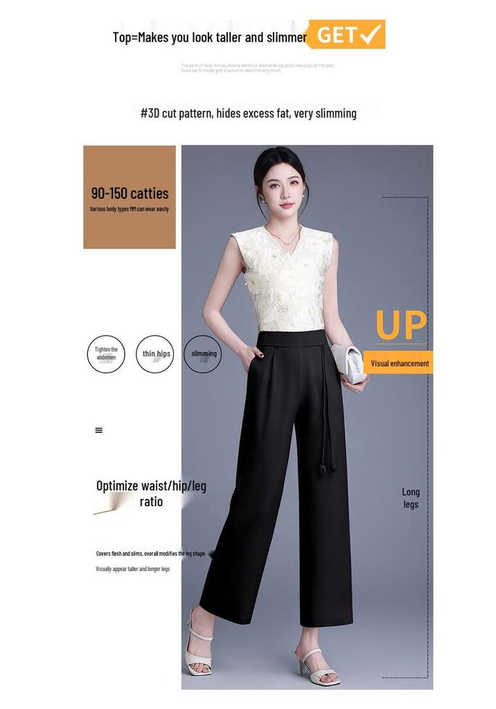 2026 Trendige High-Waist Weitbeinige Hosen für Frauen mittleren Alters: Lässige, stilvolle, verjüngende Frühlingsmode