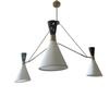 3-Arm Mid-Century Modern Sputnik Chandelier with Shades Hanging Ceiling Light for Dining Room, Kitchen, Living Room, Bedroom Unique