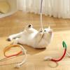 Cat String Toy Interactive Cat Scratcher Cotton Rope Toy Bite-Resistant Chewing Teething Cat Toy Pet Teaser Wand String Rope
