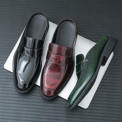 Mode Soziale Leder Schuhe Herren Yuppie Slipper Loafer Männlich Sommer Lässig Leder Schuhe Für Herren