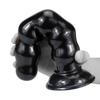 Orirya Anal Plug Suction Cup Anal Expansion SM Goods Soft PVC Anal Plug Anal Goods for Women Adult Goods Adult Toys Adult Goods for Men Black