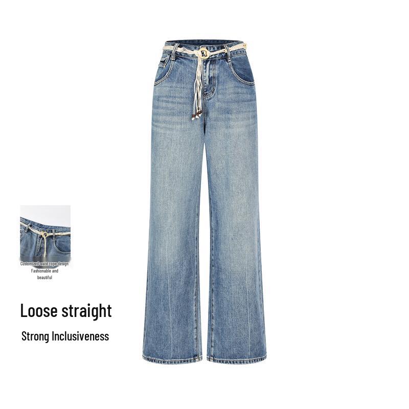 FivePlus Women s High-Waist Wide-Leg Denim Jeans S