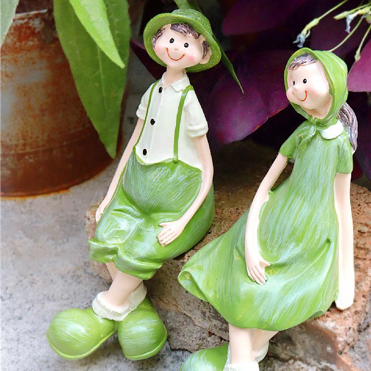 Dangle Leg Garden Doll: Outdoor & Indoor Decor for Courtyard, Living Room, Balcony, and Shelves.