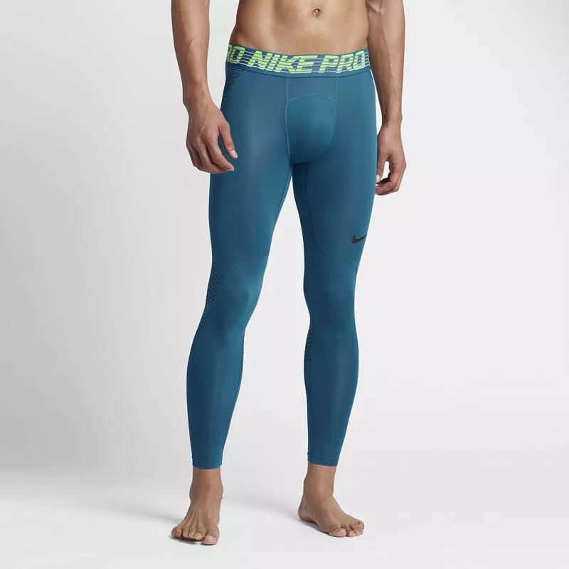Nike Solid Letter Logo Print Training Leggings Men Leggings Green 828162-457