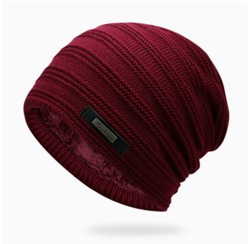 New Unisex Fur Lined Beanie Hat Keep Warm Winter Hat Thick Soft Stretch Hat For Men And Women Fashion Winter Cap