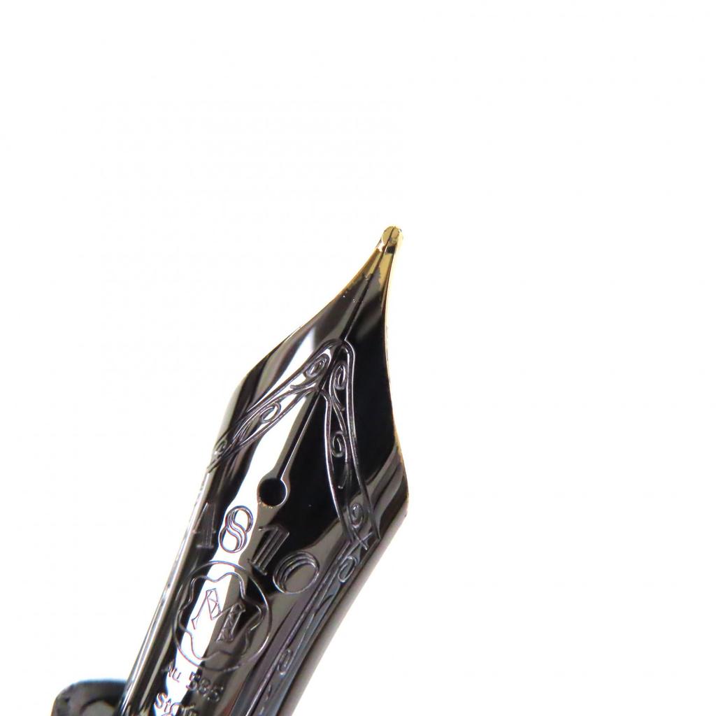 Great MONTBLANC Fountain Pen Meisterstückle Grand Ultra Black 14K Mens Used