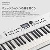 Roland GOKEYS5-WH 61-Key Electronic Keyboard with Bluetooth, Built-in Speaker, Microphone Input, and Auto-Accompaniment, White
