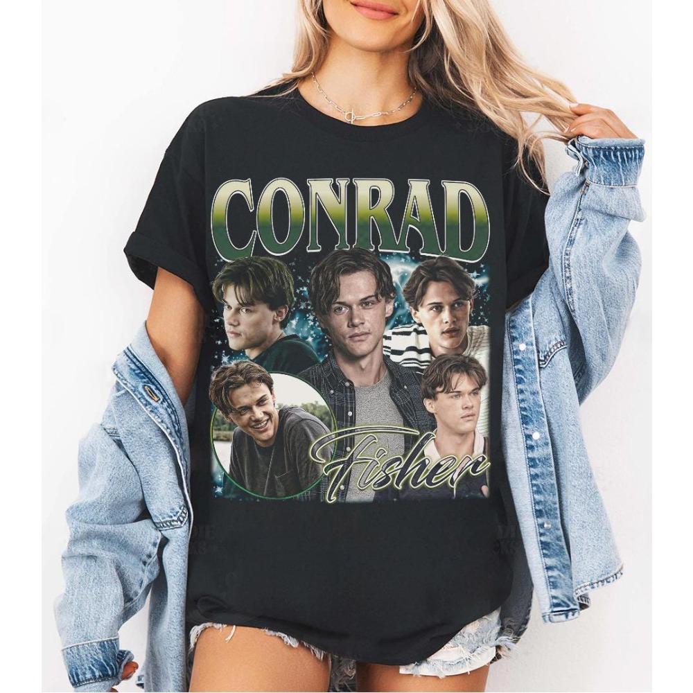 

Conrad Fischer Tshirt Retro Y2K Tshirt Summer New Retro Unisex Cotton Casual Fashion Tshirt S