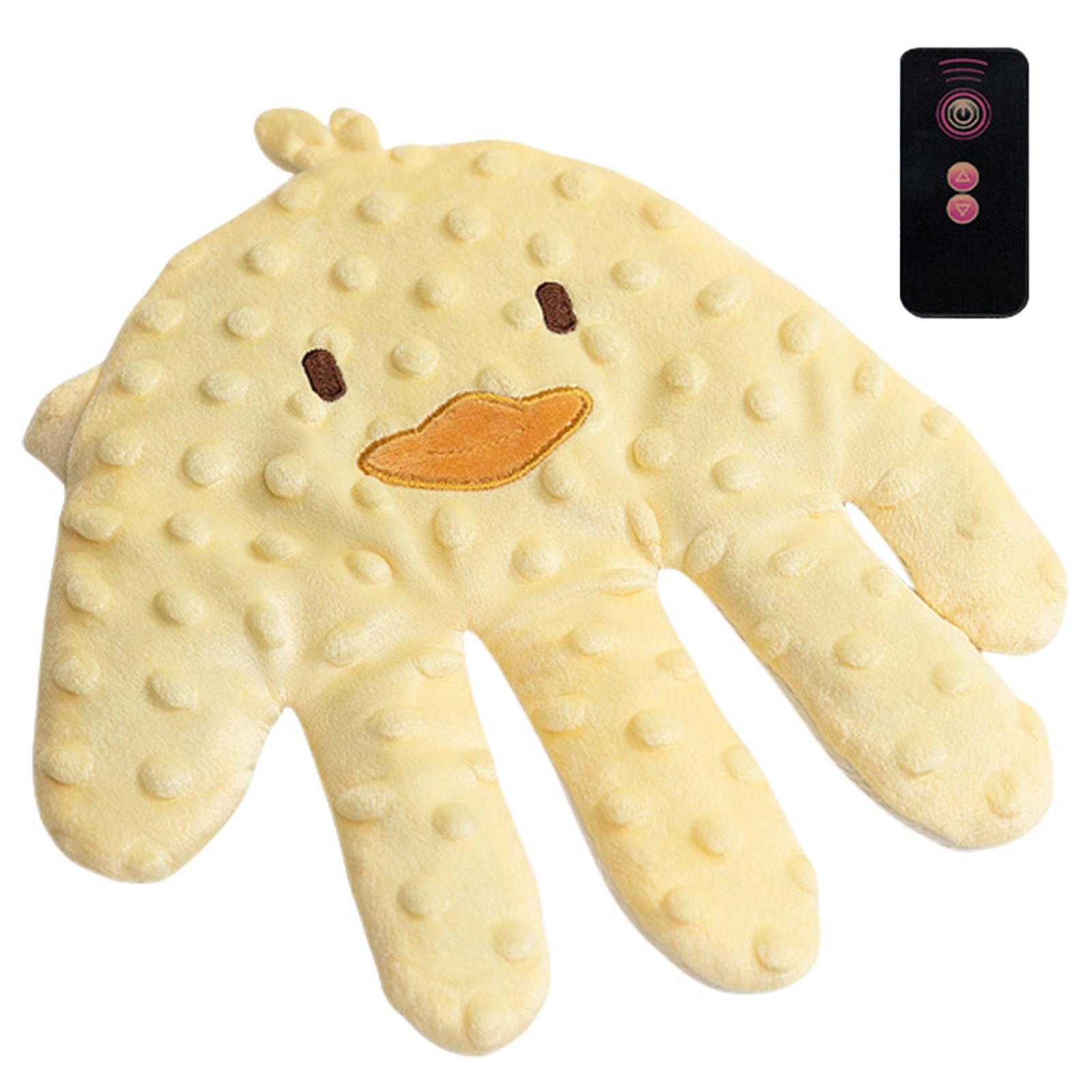 

Детская успокаивающая подушка для рук, мультяшная кукла для умиротворения, игрушка для помощи во сне, функция автоматического похлопывания с пультом дистанционного управления C12