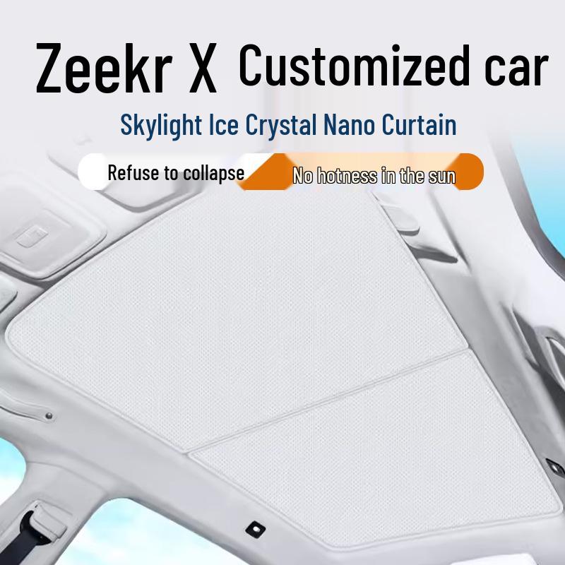 Zeekr X Sunroof Sunshade: Ice Crystal Heat Insulation & Interior Decoration Accessory