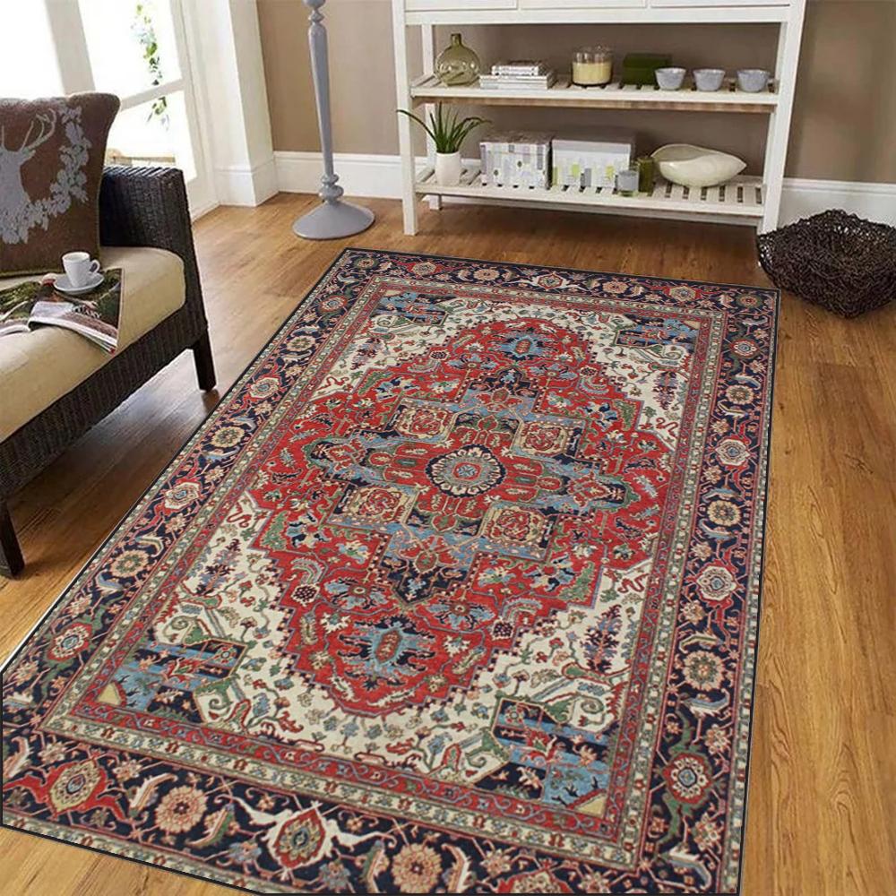 Fashion Bohe Persian Style Print Carpet for Living Room Decor Bedroom Nonslip Area Rugs Kitchen Floor Mat Indoor Doormat Gift