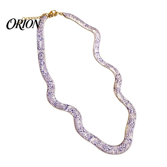Fashionable Metal Necklaces Snake Print Choker Necklace, Women Gothic Serpent Statement Durable Lobster Clasp Necklace Choker, Punk for Halloween