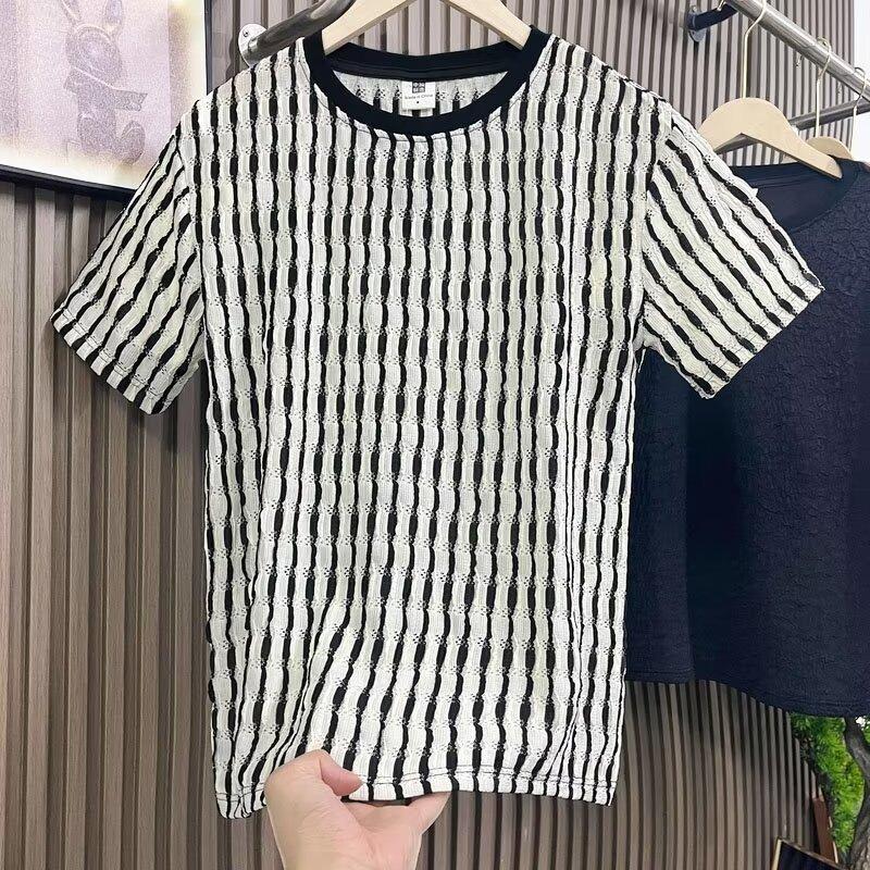 Blue Short-Sleeved T-Shirt Men'S Sports And Leisure Half-Sleeved Men'S Clothing Quick-Drying Loose And Breathable Trendy Men'S Tops Thin