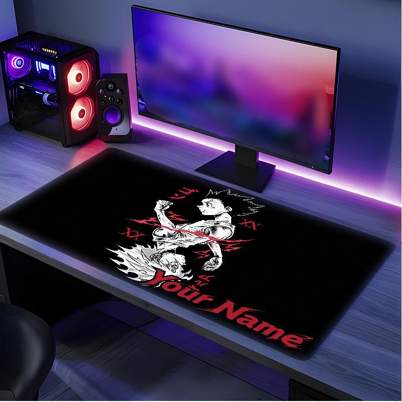 Hunter×Hunter (5) Custom Name Mouse Pad Non‑Slip Mousepad for Office Gaming Desk Custom Gift for Men Women
