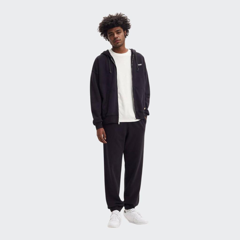 Nike Men's NikeLab Logo Retro Classic Fleece Lined Heavyweight Tapered Jogger Sweatpants Black White CD6394-010