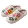Cozy Cotton Slippers - Colorful Floral Winter Style for Men & Women