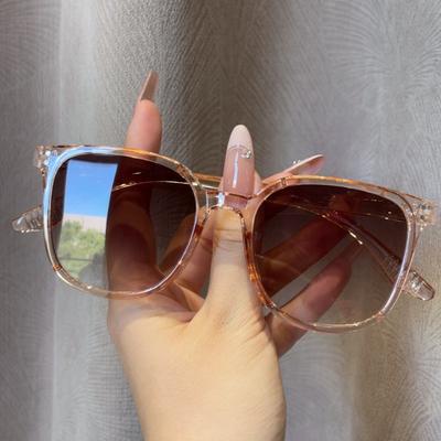 New Women's Square Frame Simplicity Sunglasses Vintage Men's Brand Designer Glasses Fashion UV Protection Eyewear UV400