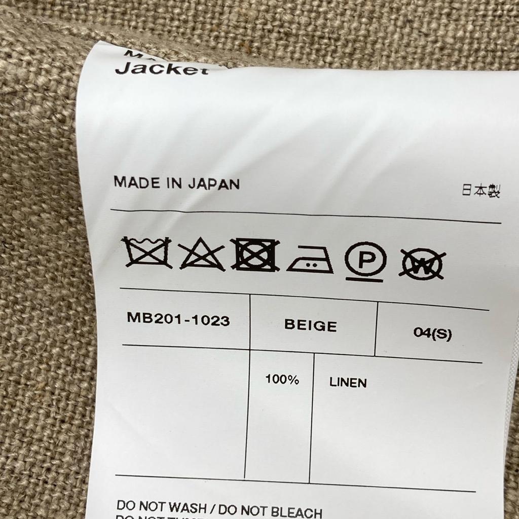 MADISON BLUE MB201-1023 Beige Rayon French Work Jacket Jacket S beigeUsed