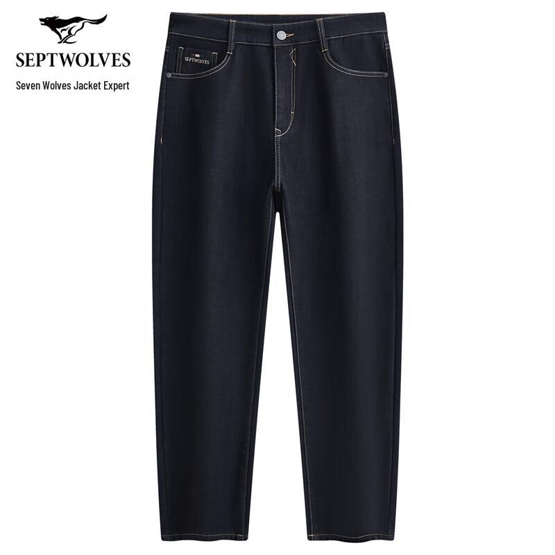 

Septwolves Men s Fleece-Lined Straight-Leg Jeans 35