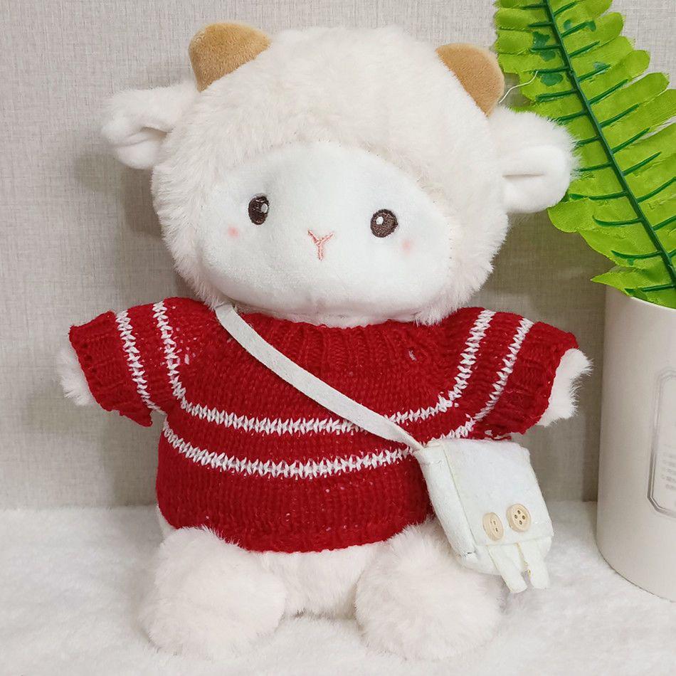 Internet Star Poki the Lamb Plush Toy: Cute Belle the Sheep Doll in Outfit - Perfect Gift for Girls