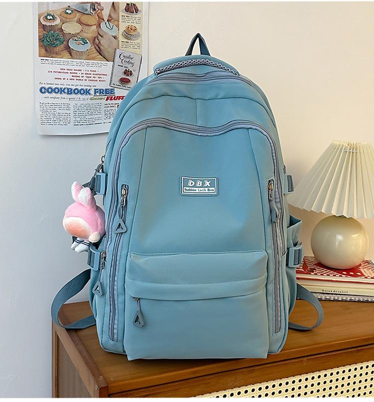 Schoolbag new Korean version fashion backpack Macaron backpack casual short trip bag Campus student schoolbag