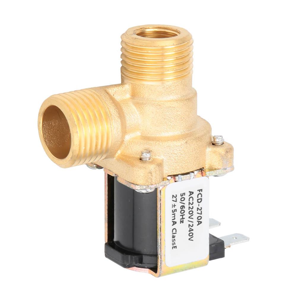 G12" Κανονικά κλειστός διακόπτης εισόδου νερού ηλεκτρομαγνητικής βαλβίδας ηλεκτρομαγνητικής βαλβίδας ορείχαλκου (AC220V)