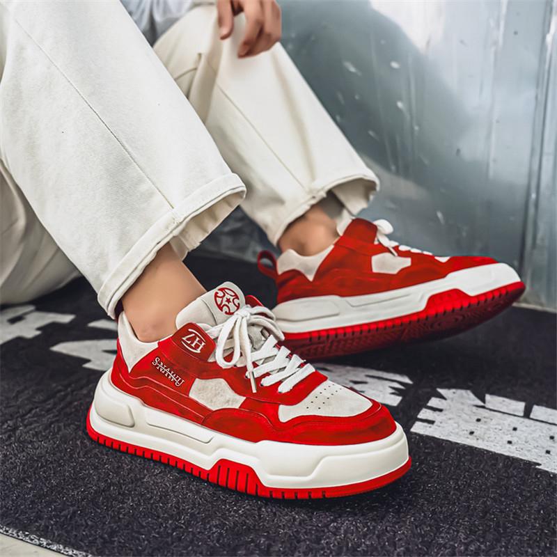 Men 's Casual Four Seasons Fashion Skateboarding Students Comfortable Sneakers Boys Trending Soft Sole Breathable Shoes