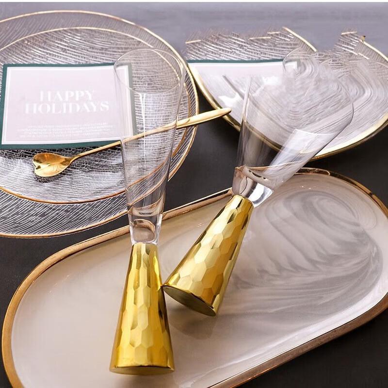 Złota Podstawa Koktajl i Kieliszek do Szampana