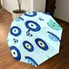 1PC evil eye hamsa Umbrella-8-Rib Reinforced, Automatic Open, Lightweight & Durable, Fashion Accessory for Outdoor, J0328