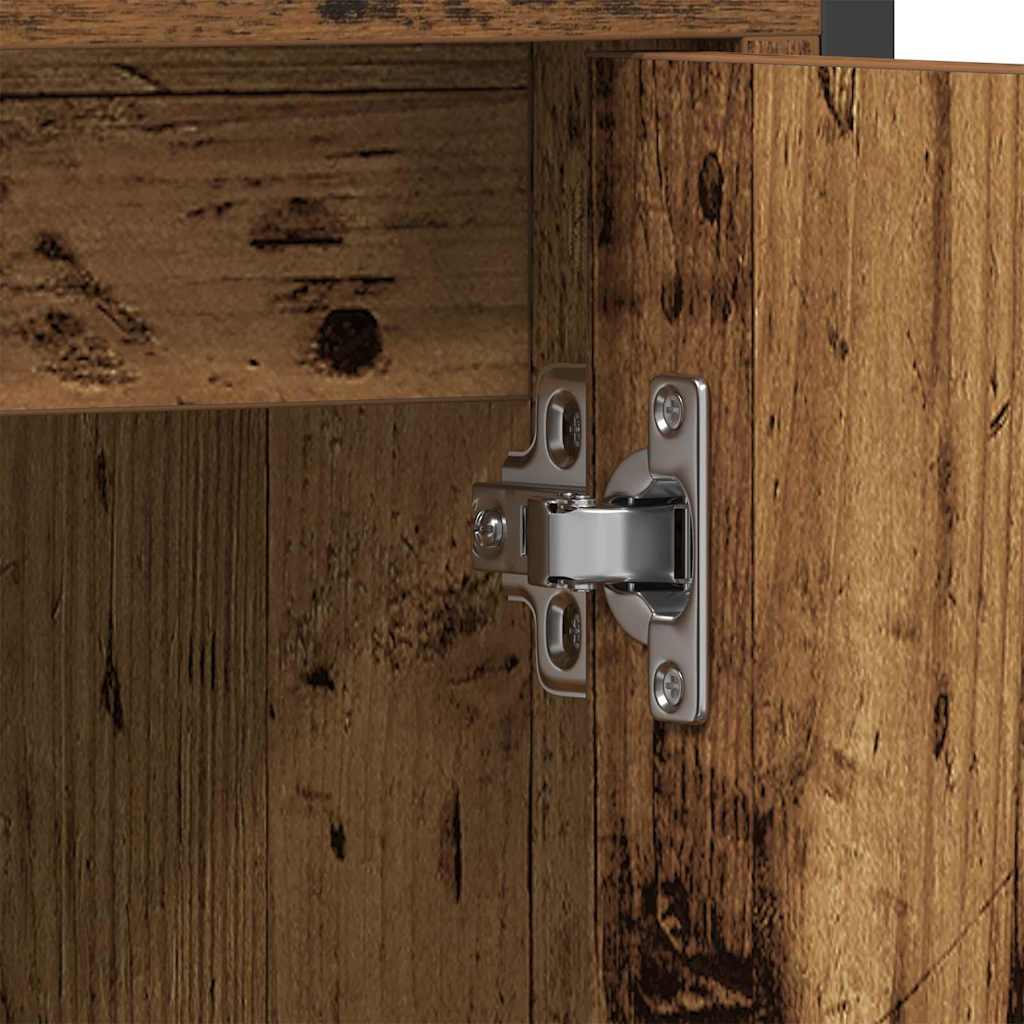 Bathroom Furniture Set with Storage 3 pcs Brown 33 x 33 x 120.5 cm