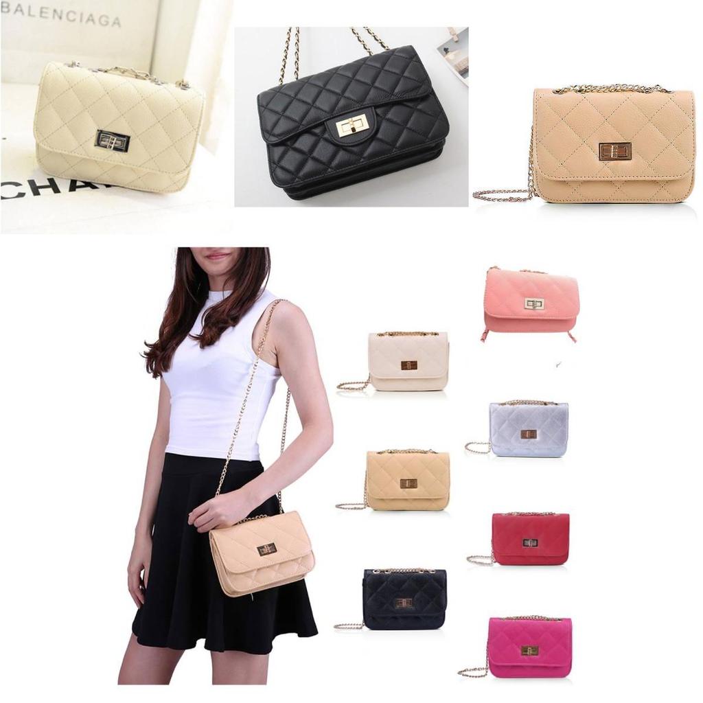 Trendy Hollow Chain Crossbody Bag With Lock Closure For Women