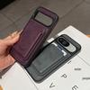 Google Pixel 10Pro XL Pindun Leather Case: Magnetic Card Holder with 9 Card Slots & Wireless Charging