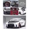 1/32 Scale Nissan GTR R35 Alloy Sports Car Diecast Model Sound & Light Desktop Collection Decorative Gift Boys Display Ornament