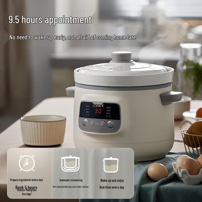 BEAR Electric Ceramic Stew Pot (3L) CN Plug (adapter Included)